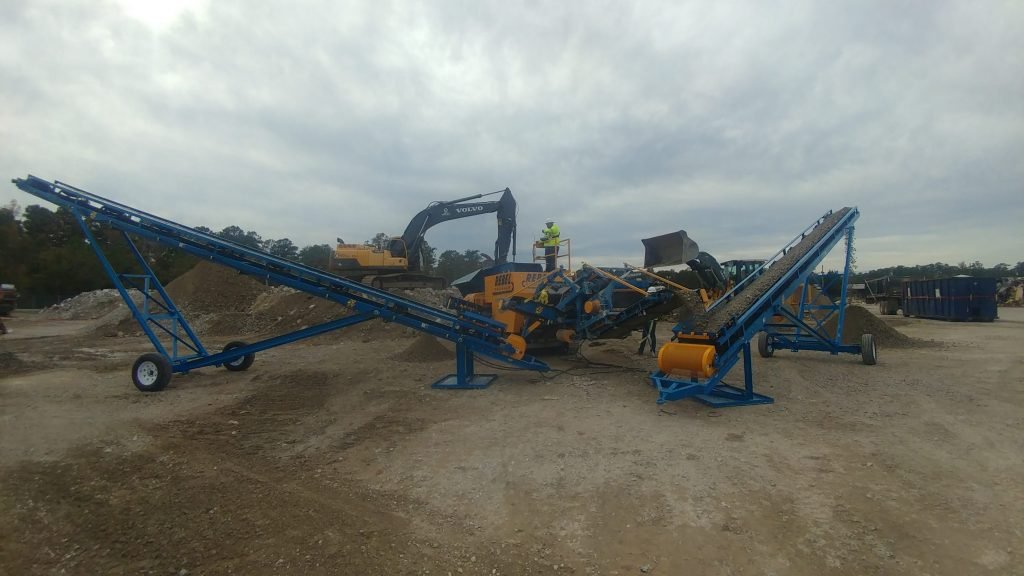 The Rebel Crusher show with stacker option